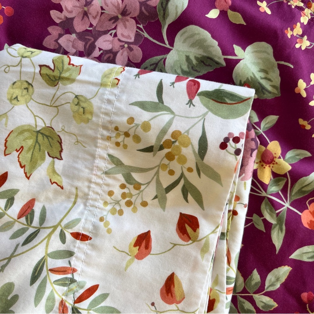 Floral King Duvet Cover + 4 standard Pillowcases